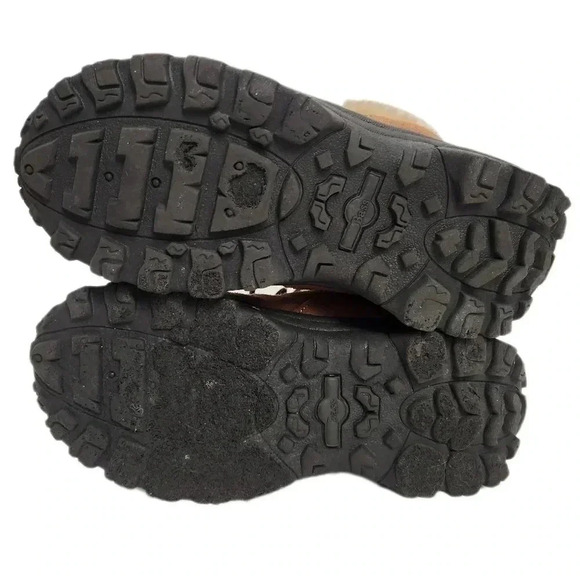 VINTAGE BASS Carmel Suede Pinnacle Faux Fur Boots Womens 8 - Picture 7 of 7